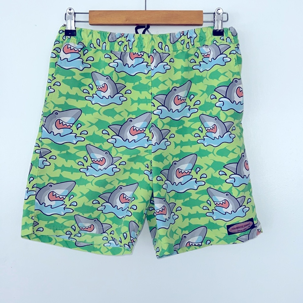 VINEYARD VINES GREEN swim trunk Boys M